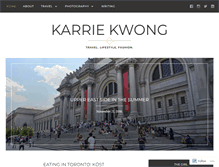 Tablet Screenshot of karriekwong.com